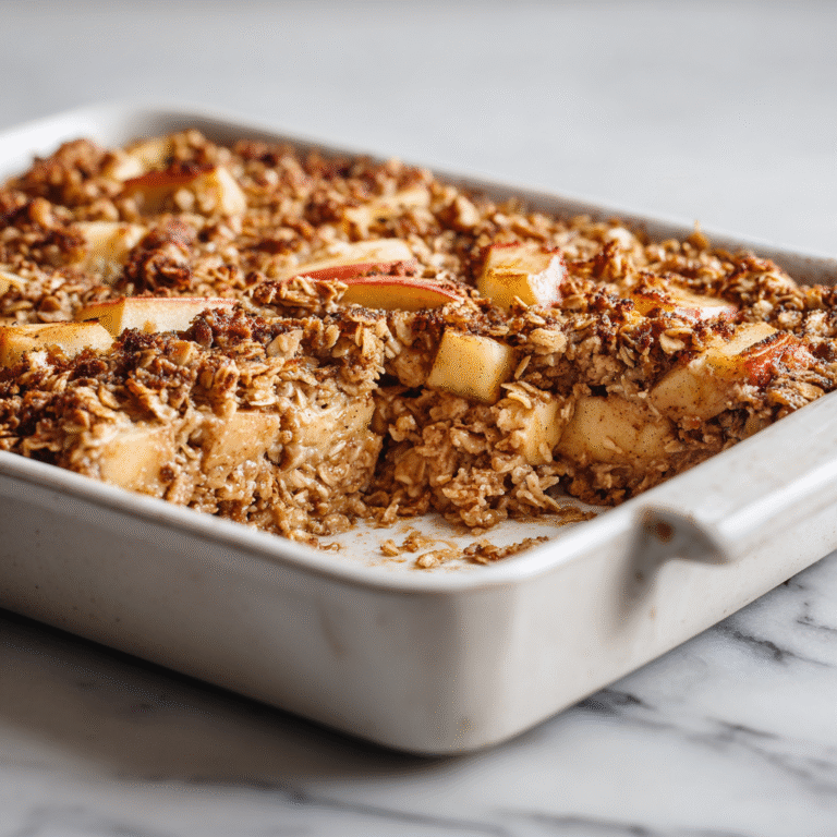 Apple and Cinnamon Baked Oatmeal