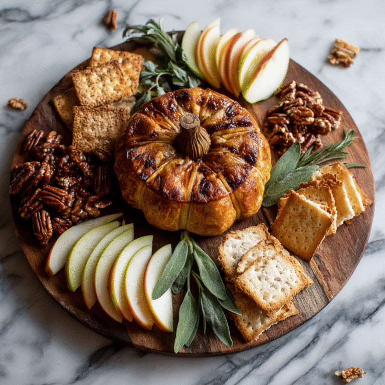 Autumn Pumpkin Baked Brie
