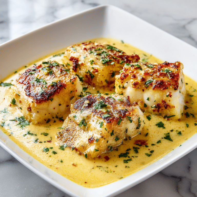 Baked Cod in Coconut Lemon Cream Sauce