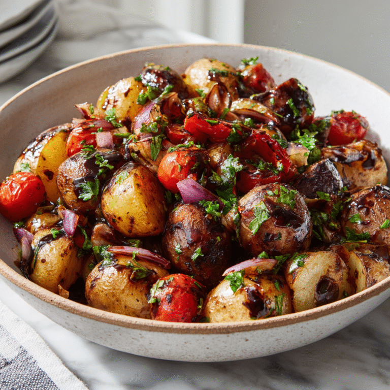 Balsamic Roasted Potato Salad