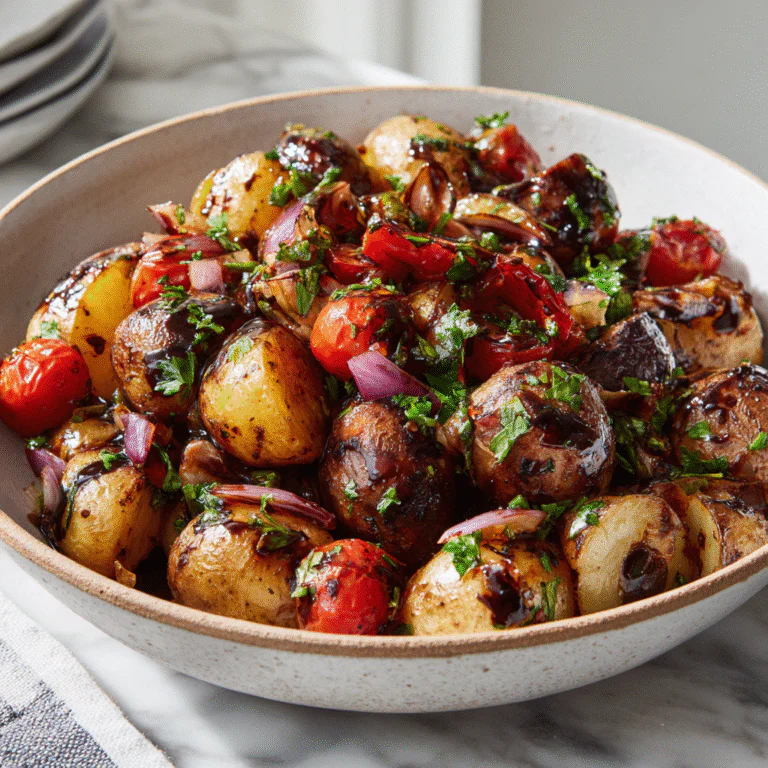 Balsamic Roasted Potato Salad