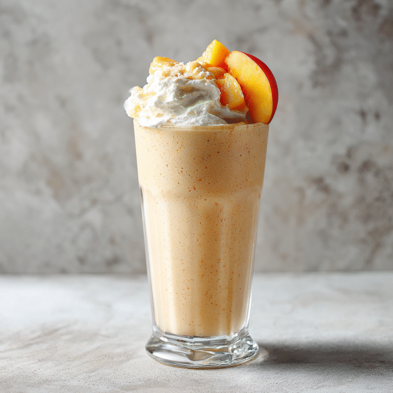 Banana Peach Yogurt Smoothie