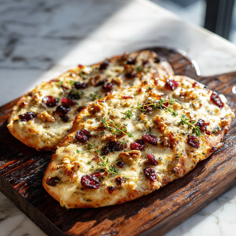 Cranberry Brie Walnut Flatbread