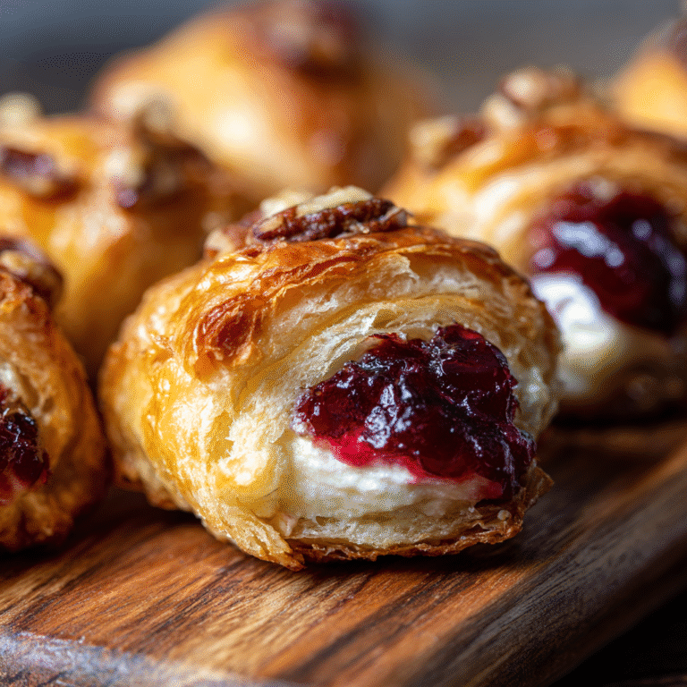 Cranberry Cream Cheese Crescent Bites