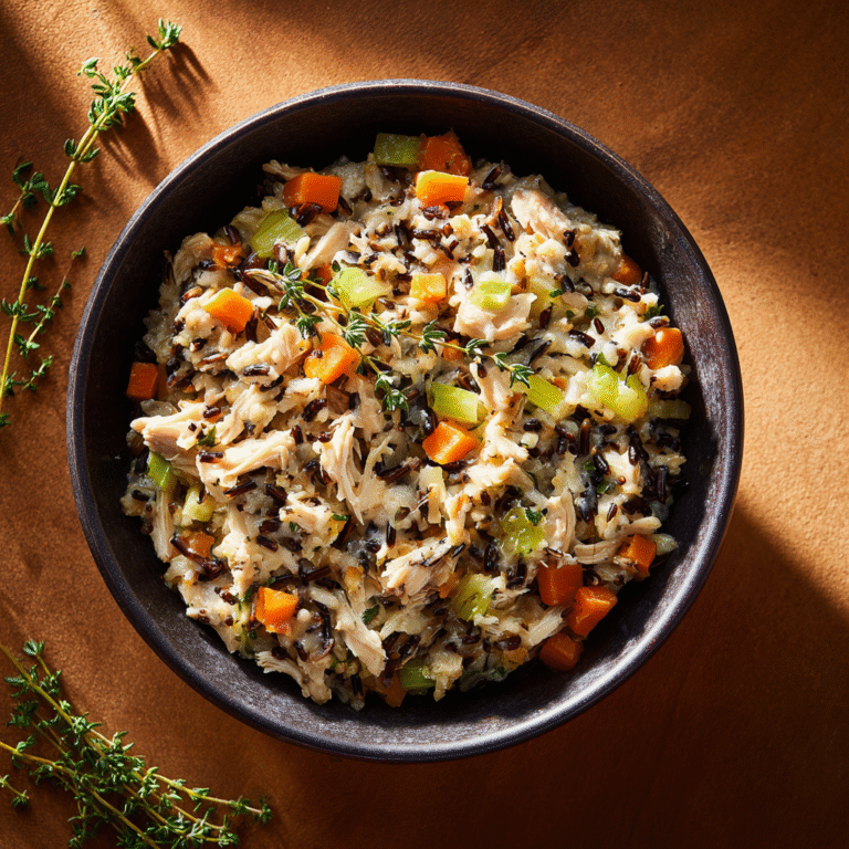 Creamy Crockpot Wild Rice Casserole
