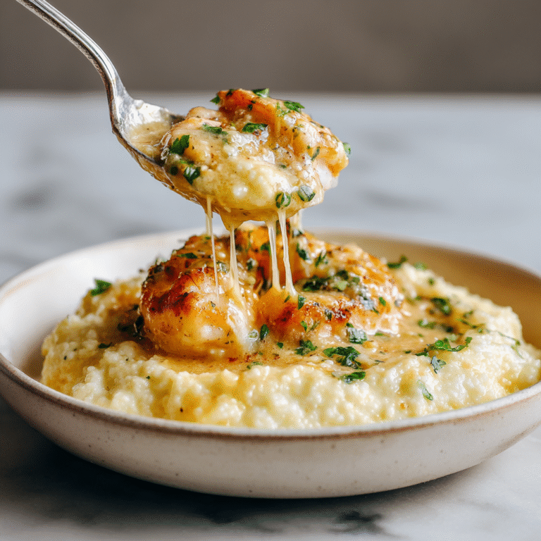 Creamy Grits & Scampi