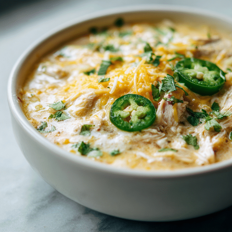 Creamy Jalapeño Chicken Chili