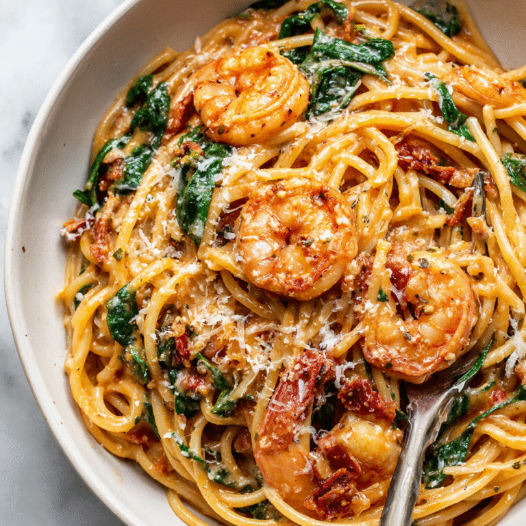 Creamy Sun-Dried Tomato Shrimp Pasta