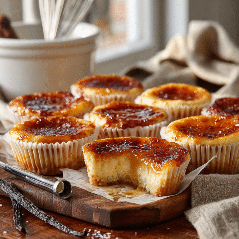 Crème Brûlée Cheesecake Cupcakes
