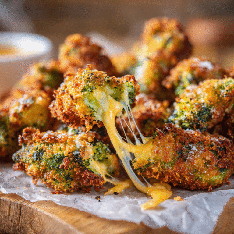 Crispy Broccoli Cheddar Poppers
