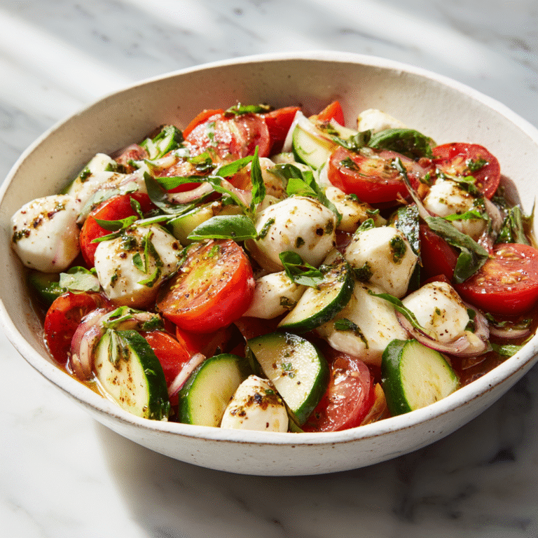 Cucumber Caprese Salad