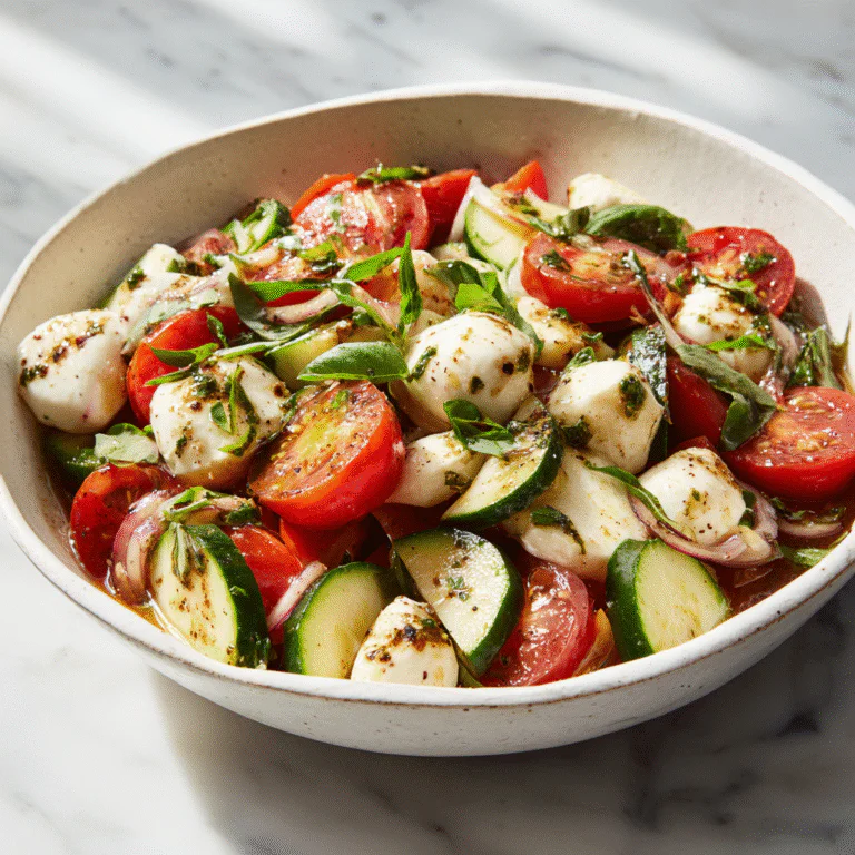 Cucumber Caprese Salad