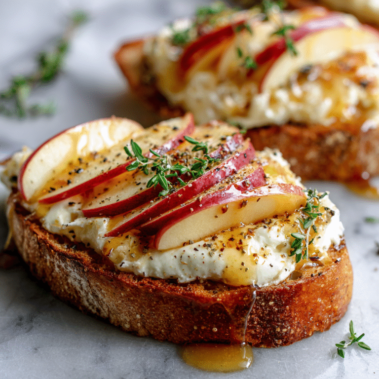 Apple Honey Burrata Toast