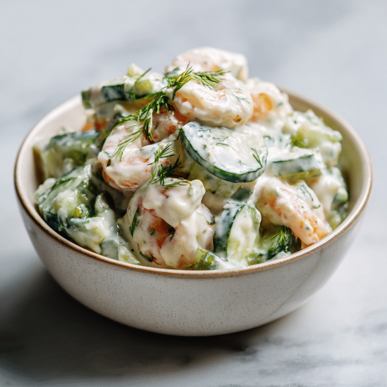 Fresh Cucumber Shrimp Salad