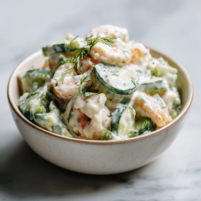 Fresh Cucumber Shrimp Salad