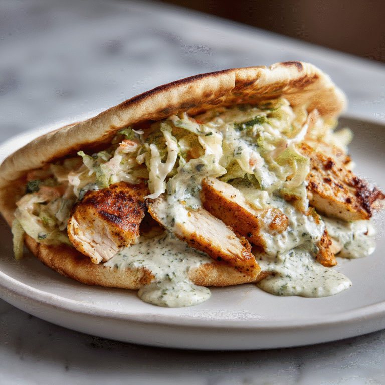 Herby Ranch Chicken Pitas