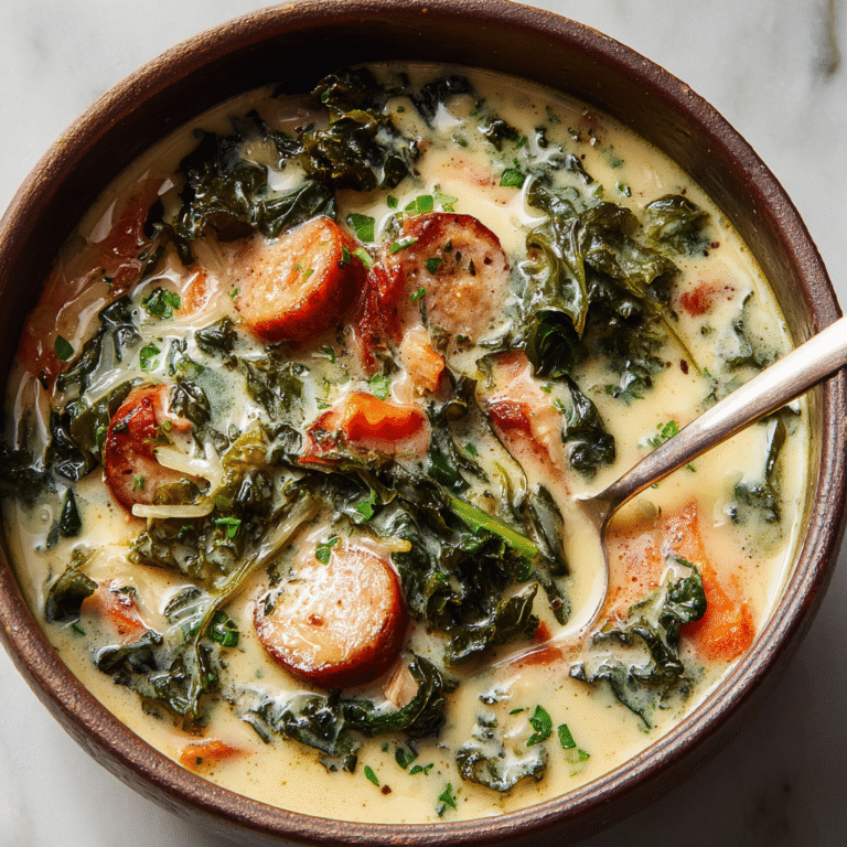 High Protein Sausage & Bean Soup