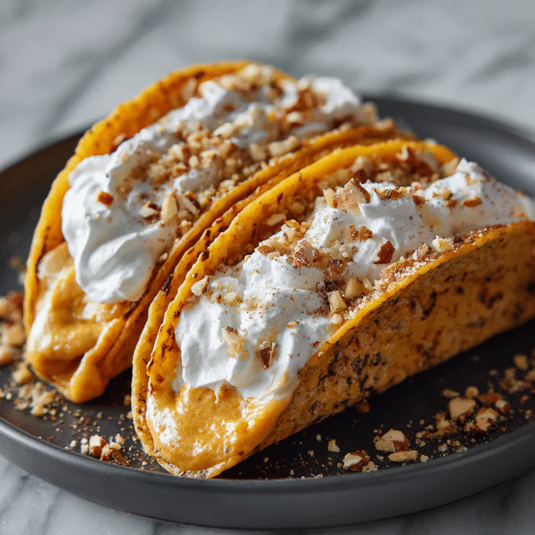 Homemade Pumpkin Pie Tacos