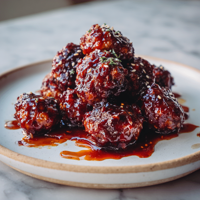 Korean BBQ Meatballs