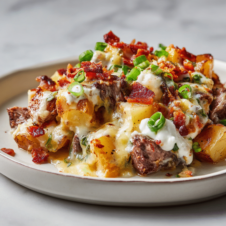 Loaded Steak Potato Bake