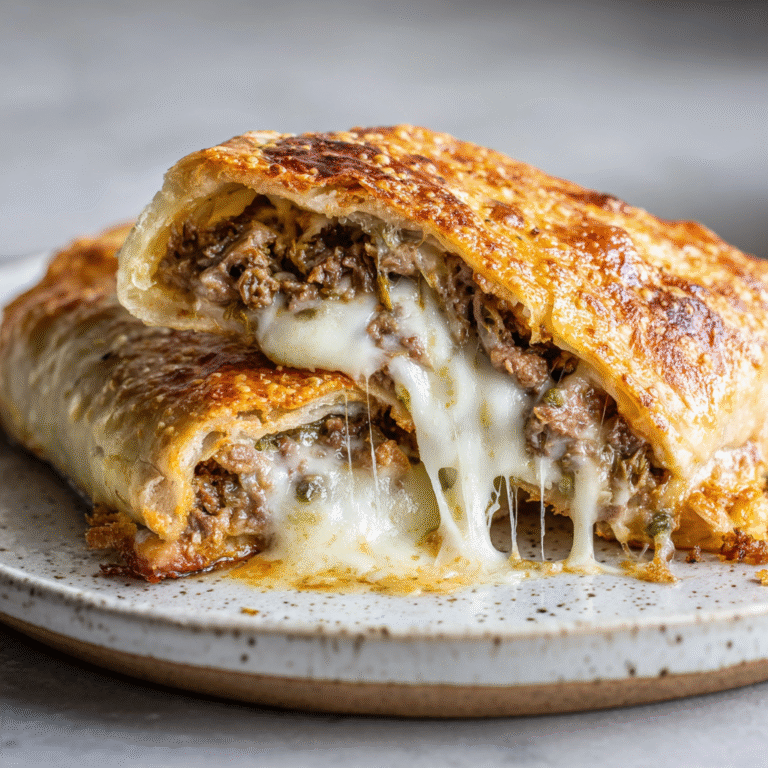 Mozzarella Cheese Steak Stromboli