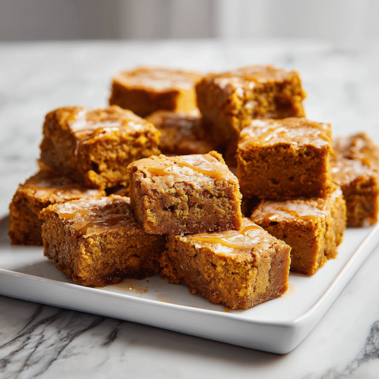 Pumpkin Maple Blondies