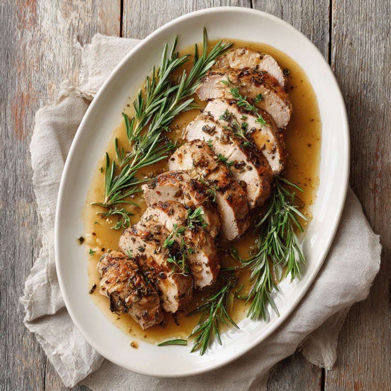 Rosemary Garlic Pork Tenderloin