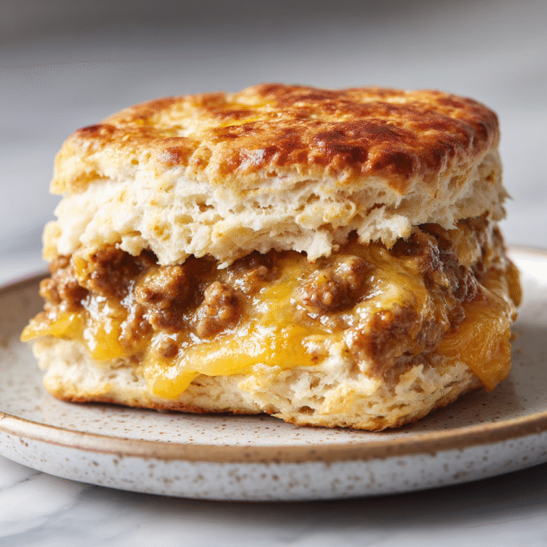 Sausage Cheese Butter Swim Biscuits