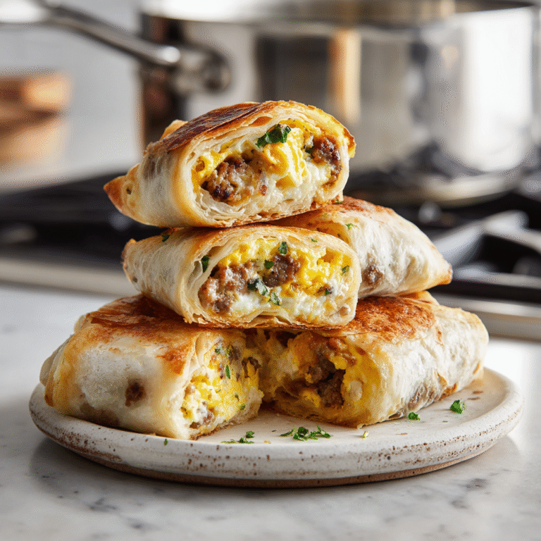 Sausage Egg Breakfast Rolls