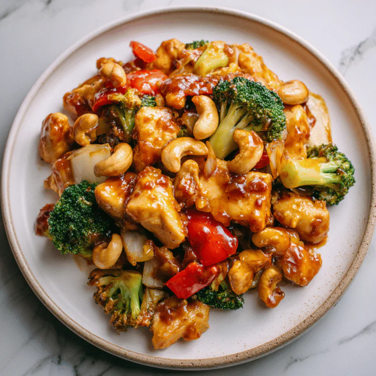 Sheet Pan Cashew Chicken