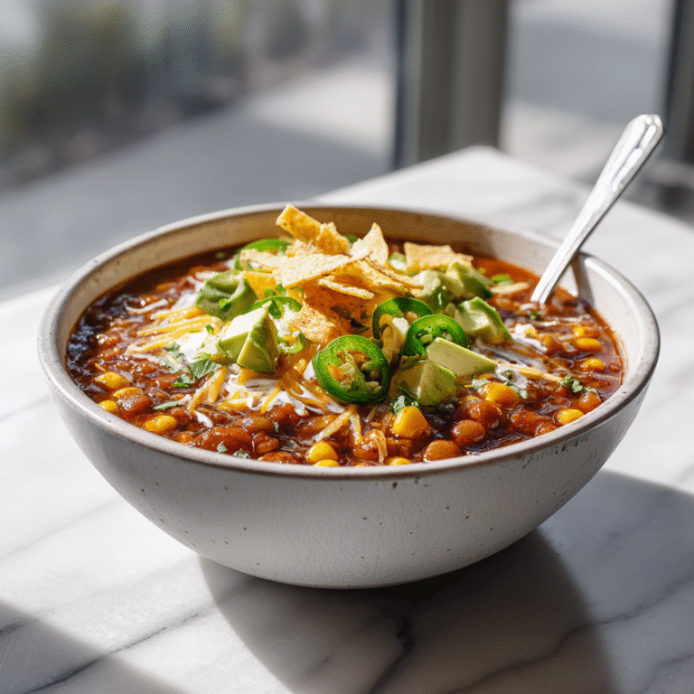 Slow Cooker Lentil Tortilla Soup