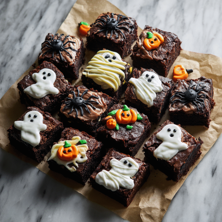 Spooky Halloween Brownies