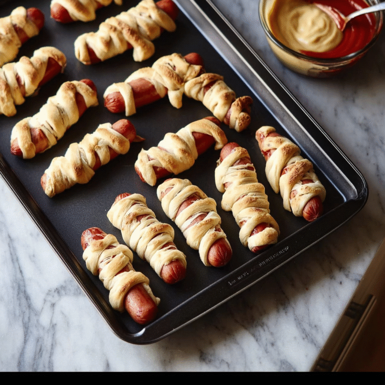 Halloween Mummy Hot Dogs