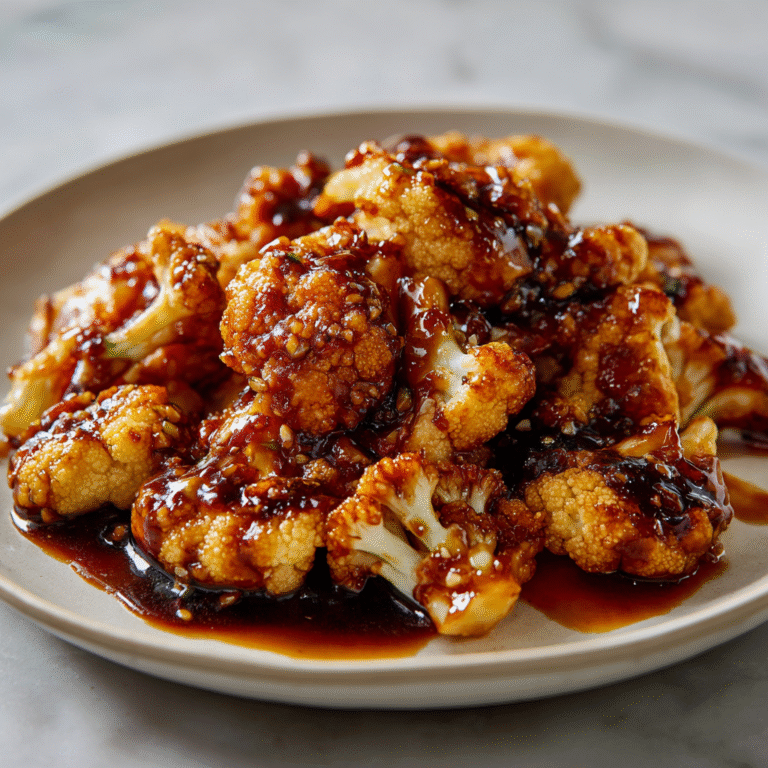 Sticky Cauliflower Veggie Win