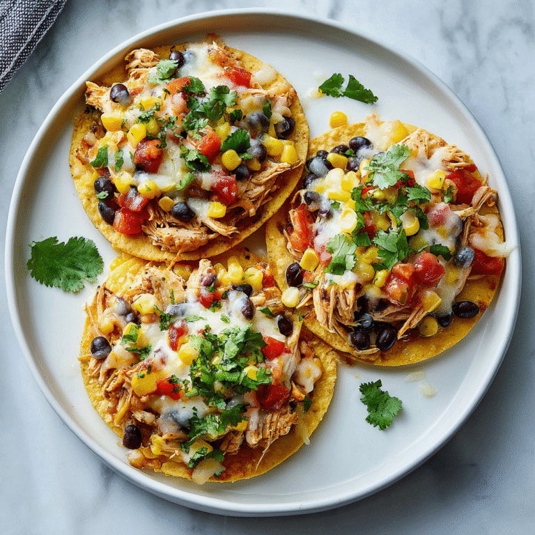 Tasty Chicken Tostadas