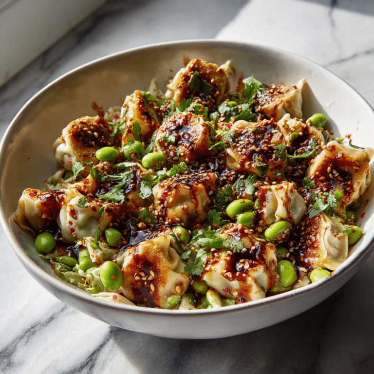 TikTok Dumpling Salad