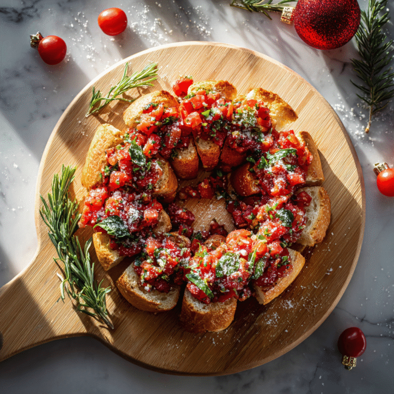 Tomato Basil Bruschetta Wreath.