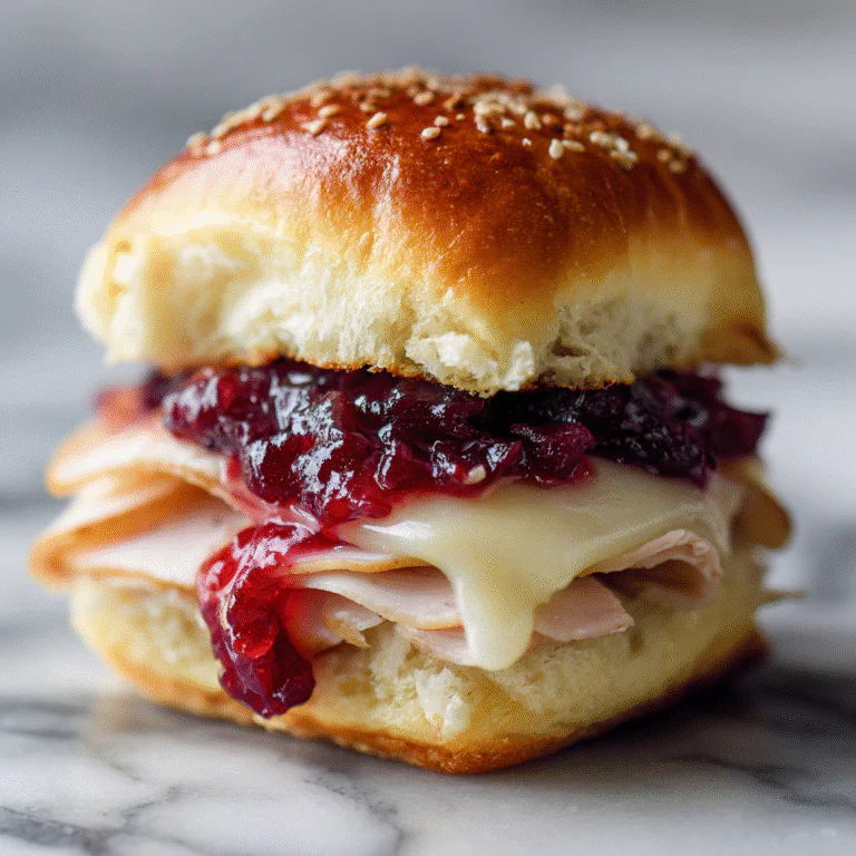 Turkey and Cranberry Sliders