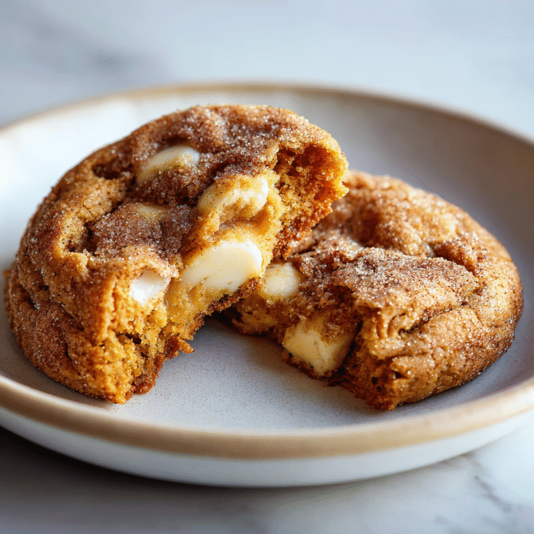 White Chocolate Pumpkin Snickerdoodles