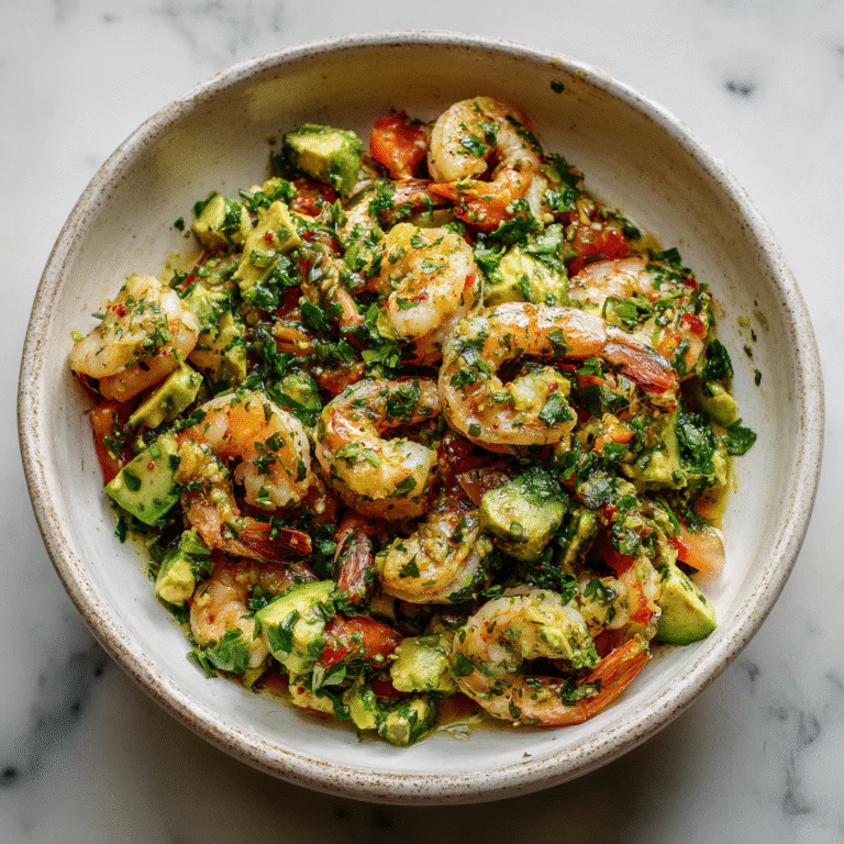 Zesty Lime Shrimp and Avocado Salad