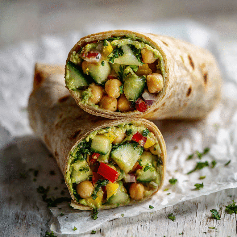 Chickpea and Cucumber Wrap
