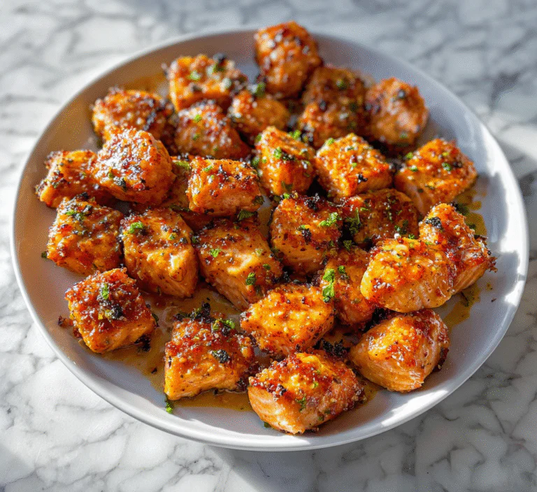 Crispy bang bang salmon bites