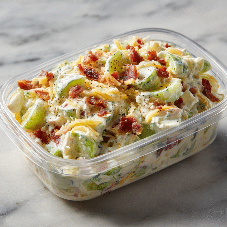Cucumber and ranch salad