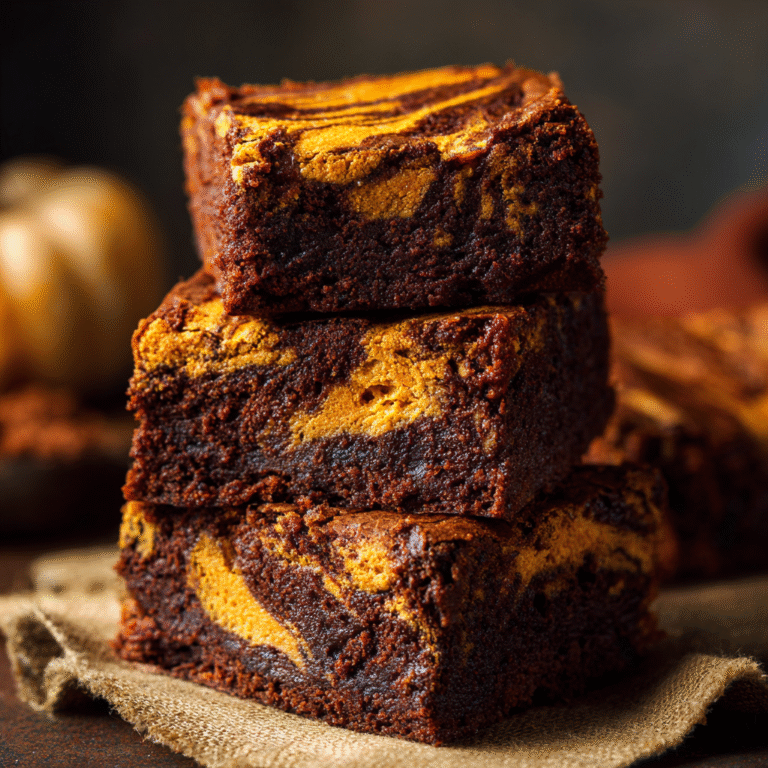 Pumpkin Swirl Brownies