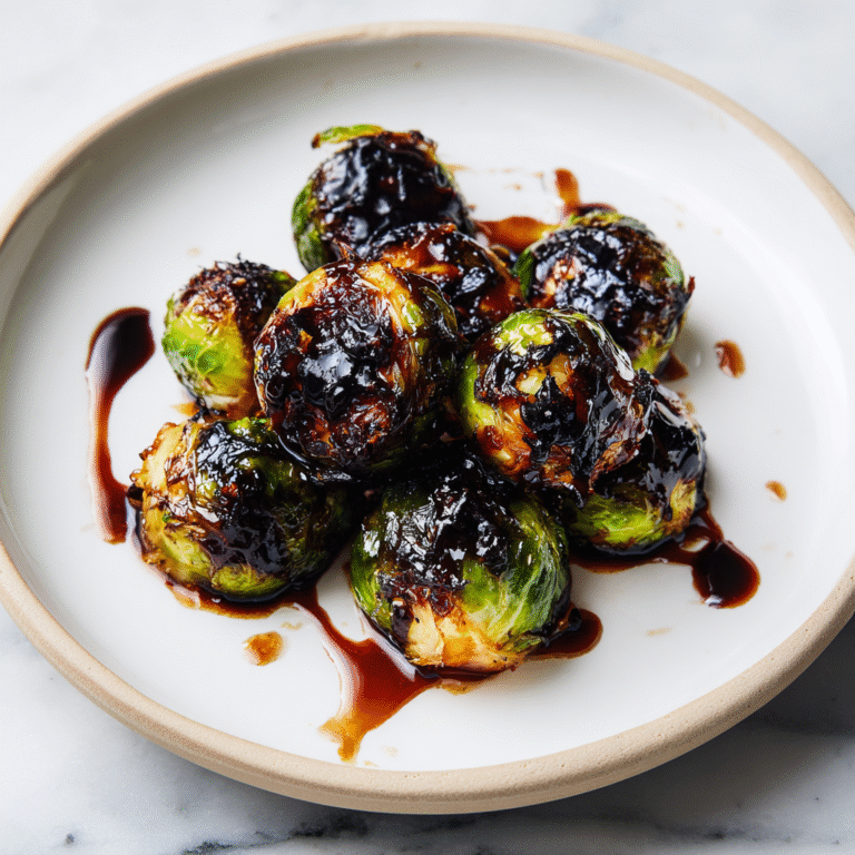 Crispy Honey Balsamic Brussels Sprouts