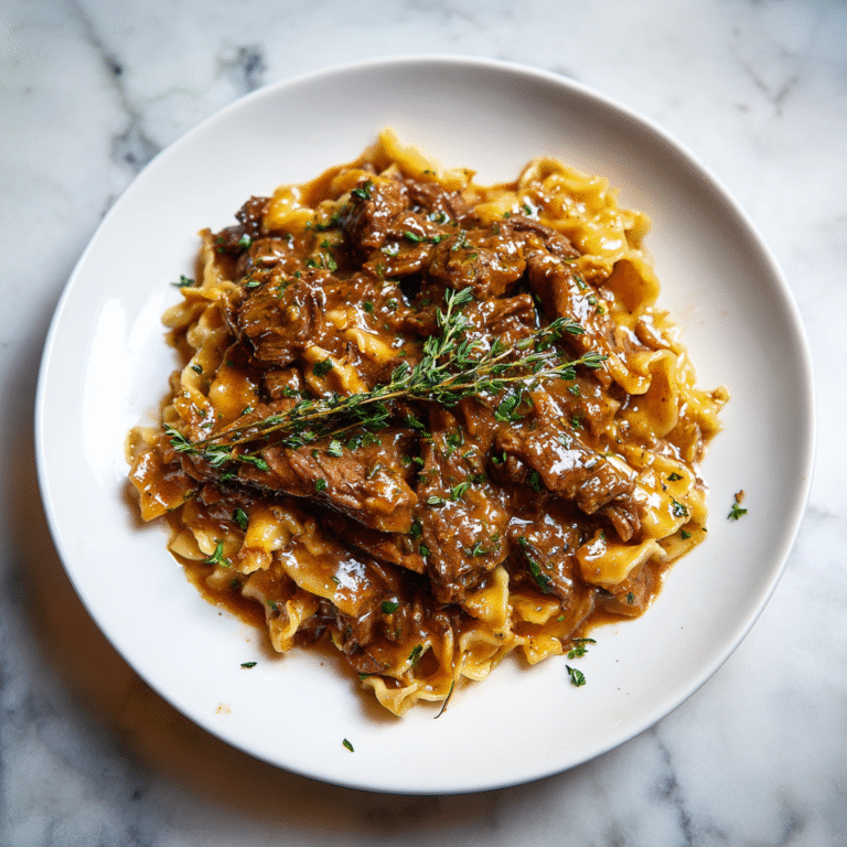 Hearty Beef and Noodles