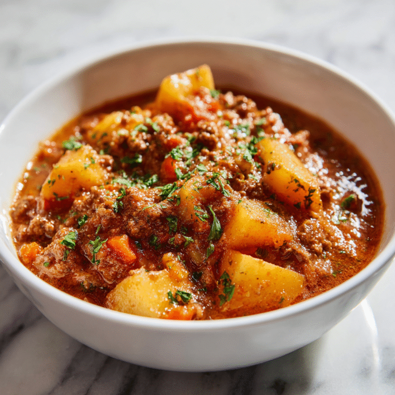 Ground Beef and Potato Stew