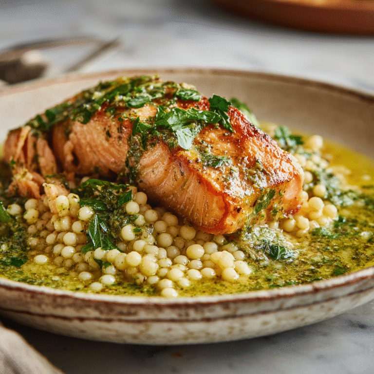 Herby Salmon Couscous Dinner