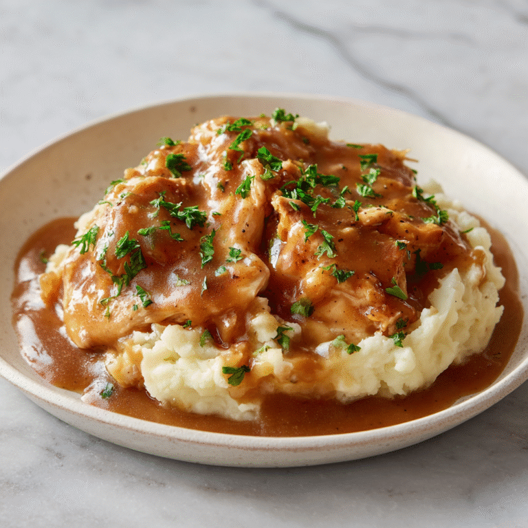 Healthy Crockpot Chicken Gravy