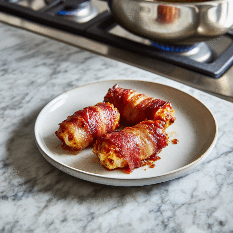Spicy Bacon Mozzarella Sticks